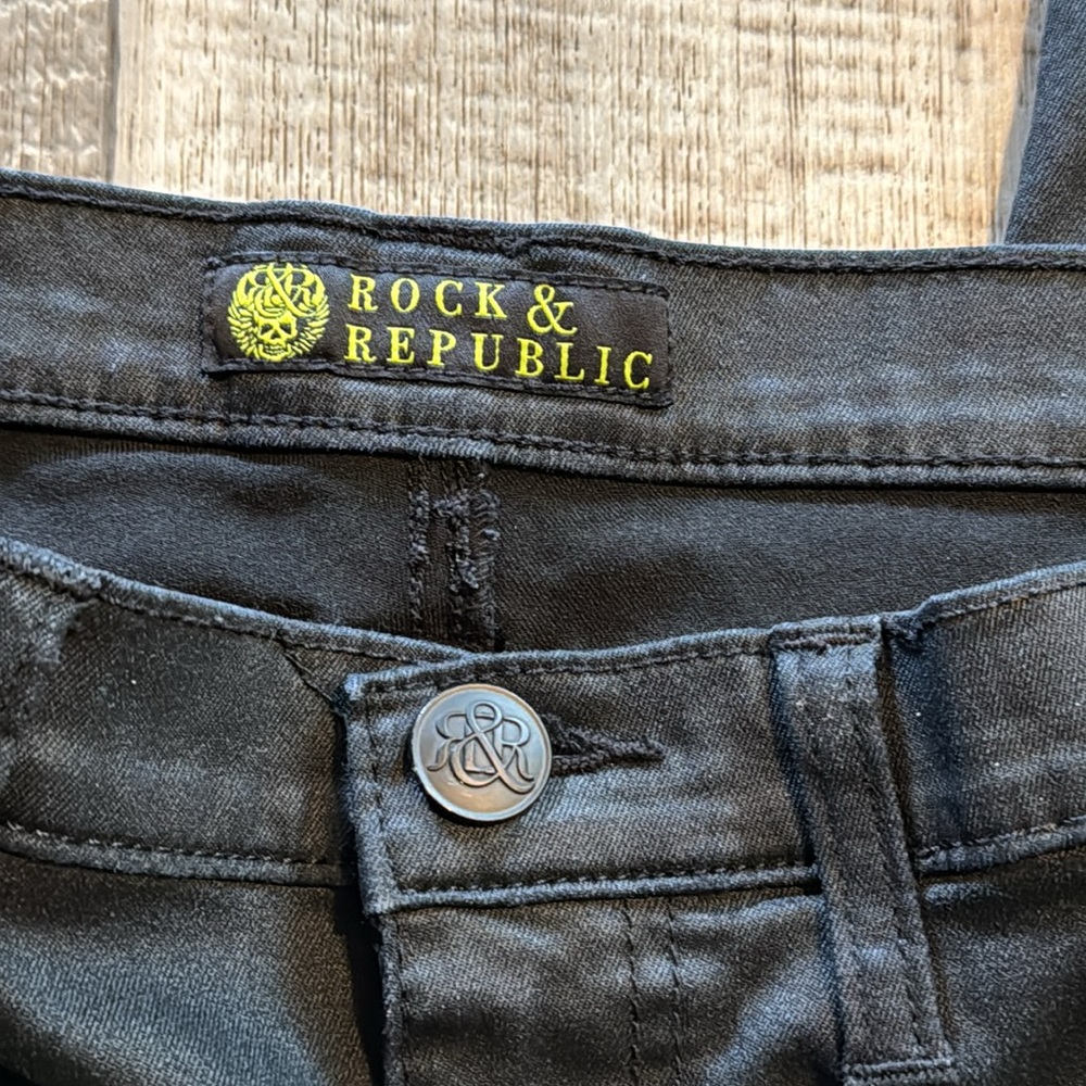 ROCK & REPUBLIC Banshee glow jeans-size 10 - Picture 9 of 13